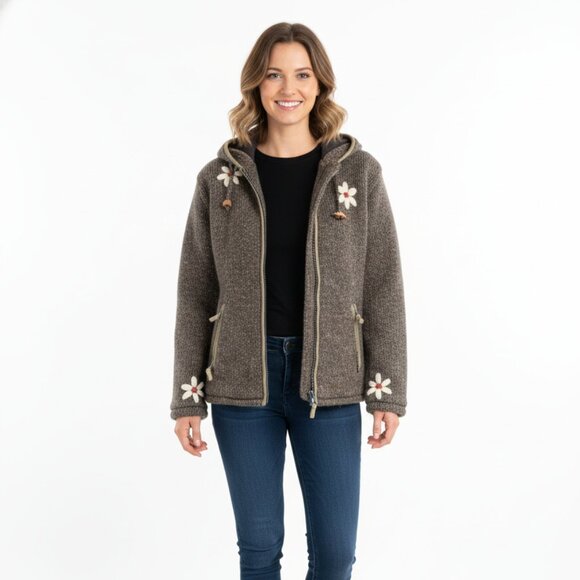 Laundromat Sweaters - Laundromat Wool Hoodie Jacket – Women’s Medium